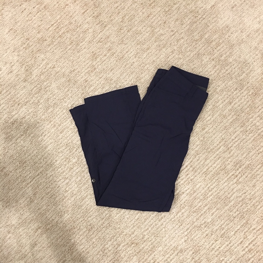 Eddie Bauer Horizon Roll Up Pants Size 2 Navy